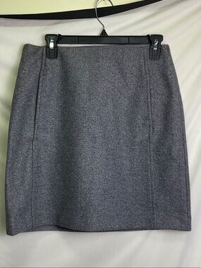 VM Fortune Allison High Waisted Short Skirt - Medium Gray Melange